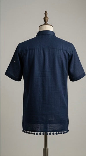 SIDISHA®️ Nivra — Handcrafted Ivory Shirt