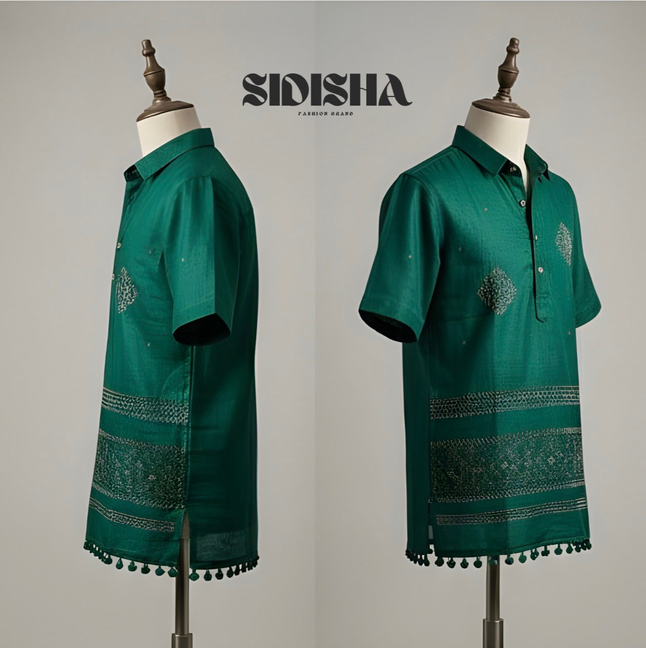 SIDISHA®️ Nivra — Handcrafted Ivory Shirt